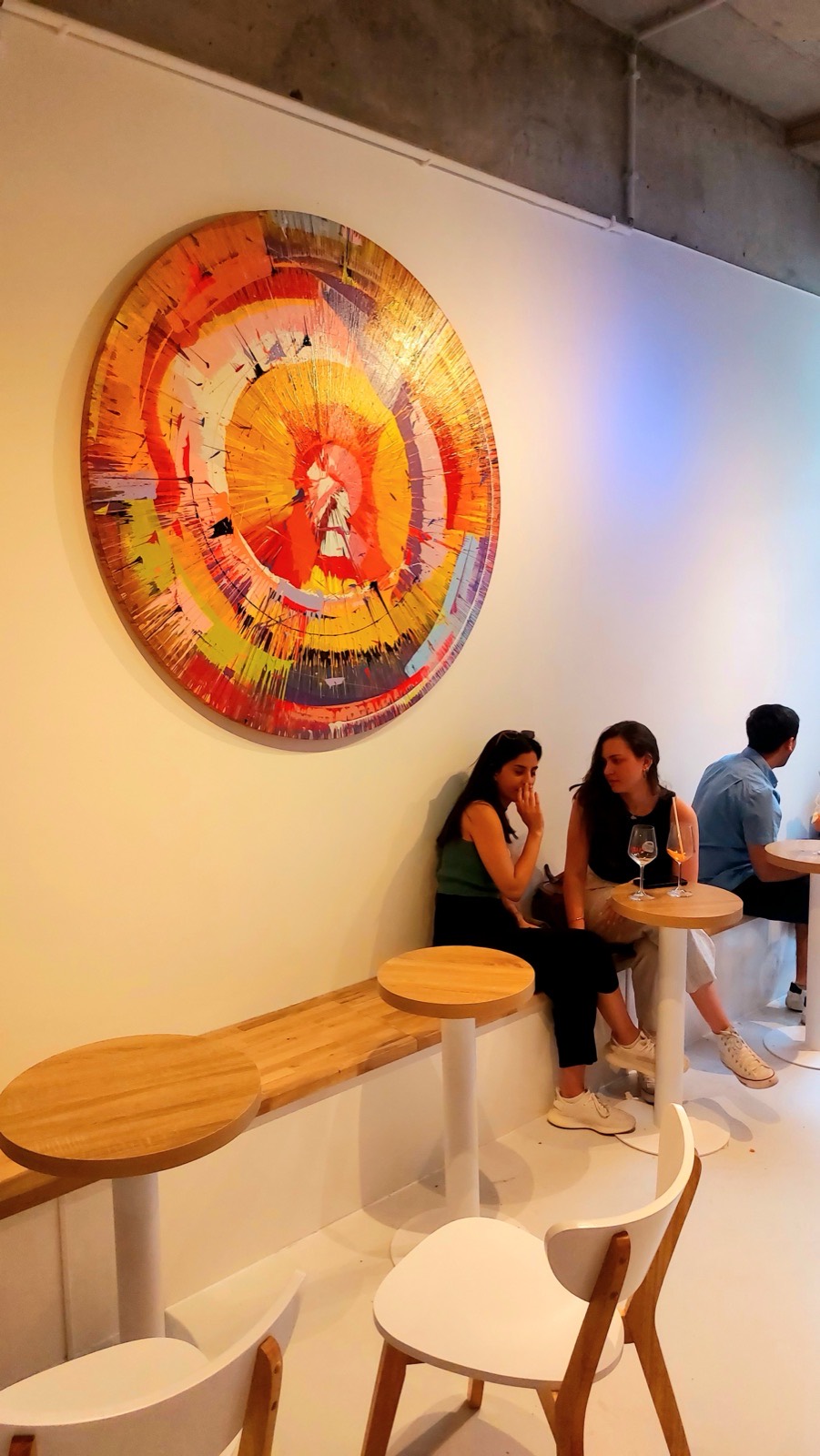 Visitors at the exhibition